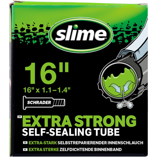 SLIME SELF-SEALING BICYCLE INNER TUBE (16" x 1.1-1.4" Schrader)