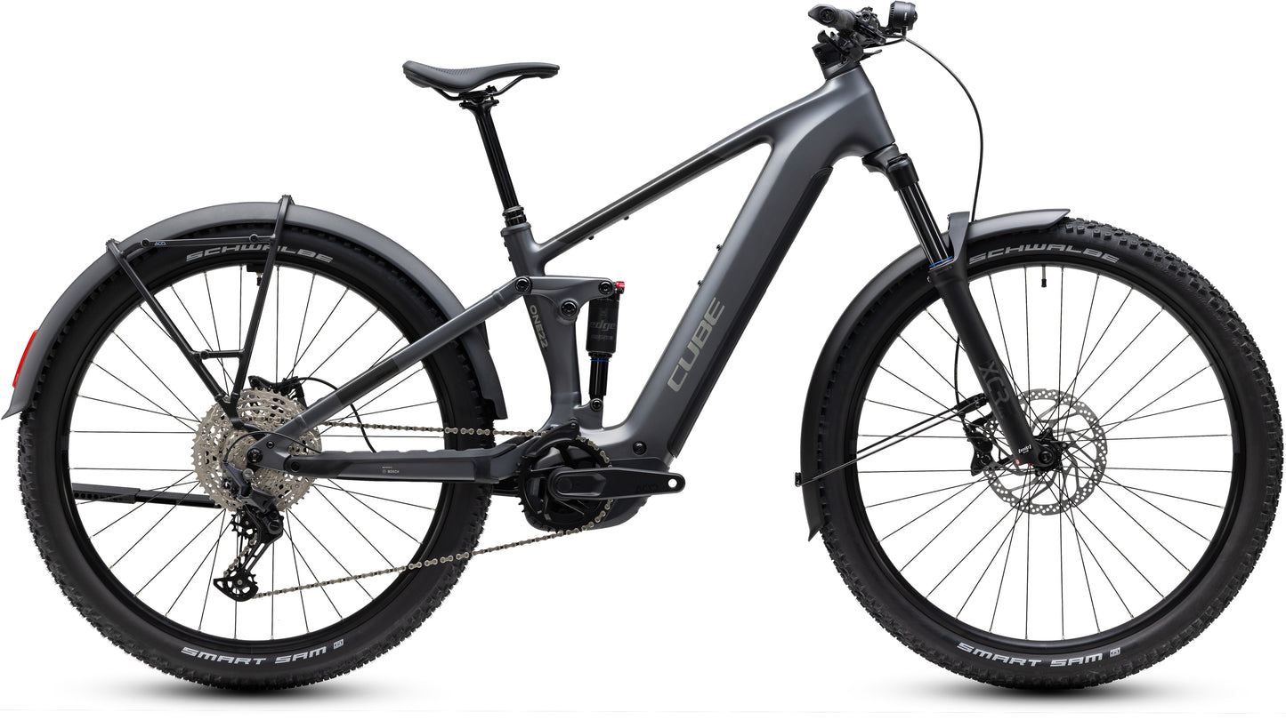 CUBE STEREO HYBRID ONE22 PRO 800 FE FS eMTB BIKE 2027 SLABGREY 'N' CHROME