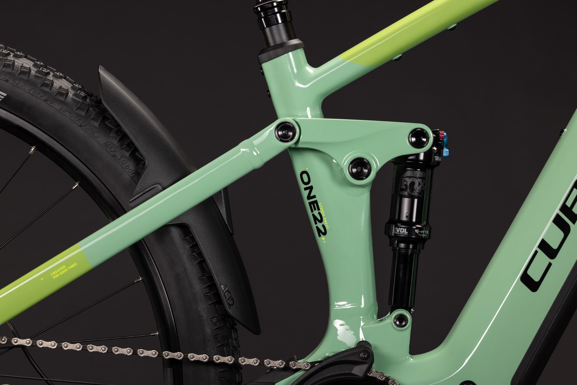 CUBE STEREO HYBRID ONE22 SLX 800 FS eMTB BIKE 2027 CACTUS 'N' BLACK