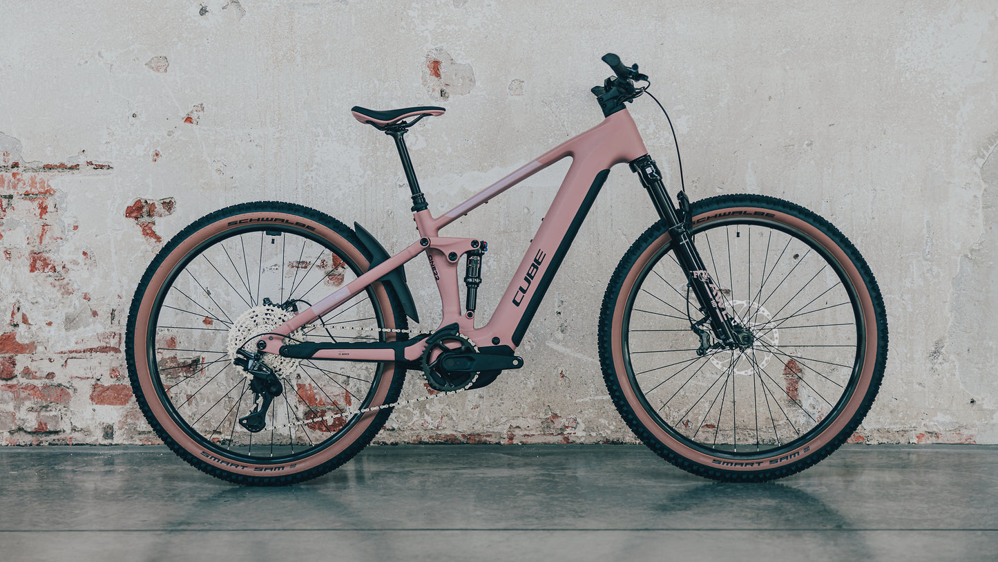 CUBE STEREO HYBRID ONE22 SLX 800 FS eMTB BIKE 2027 RUBY 'N' BLACK