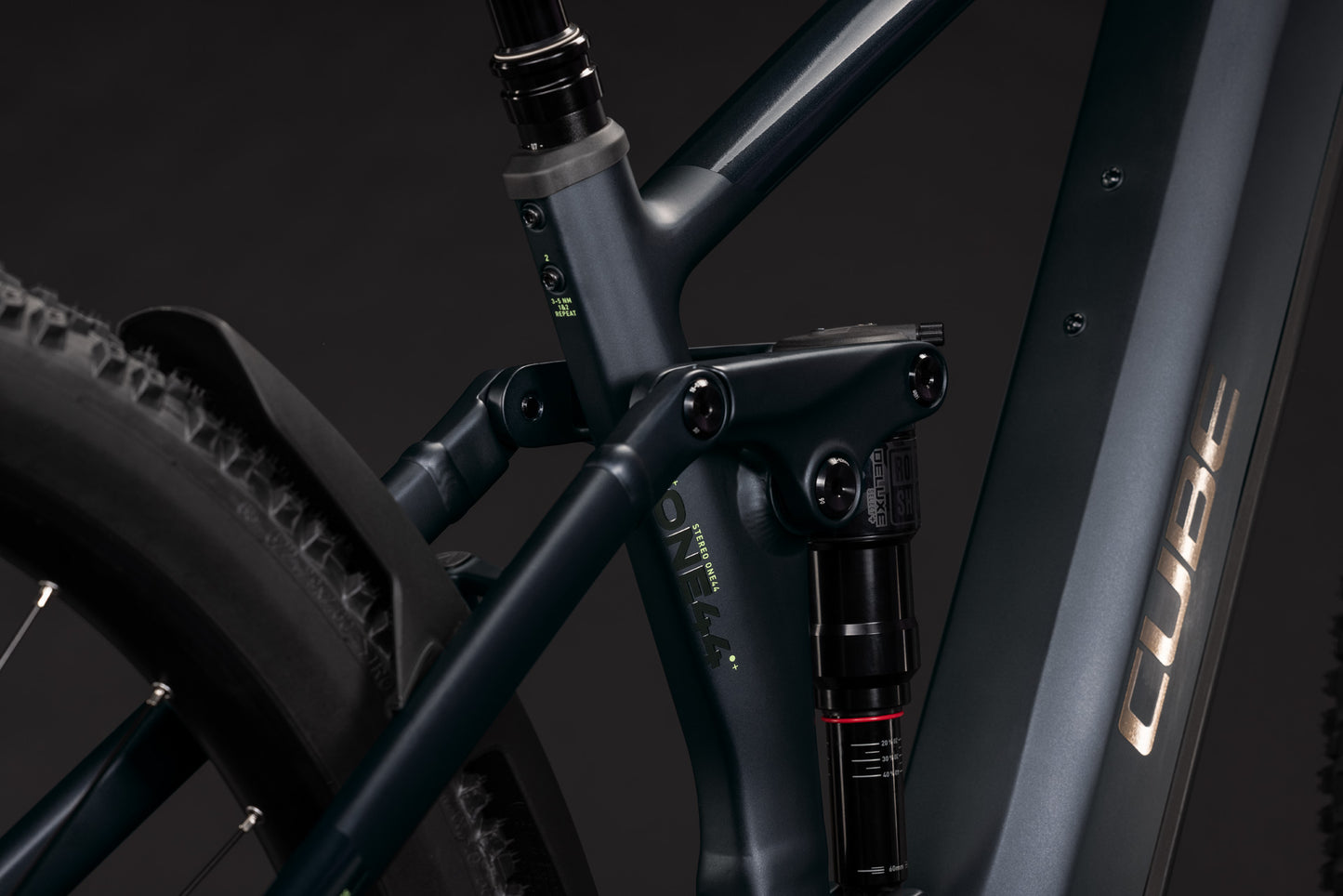 CUBE STEREO HYBRID ONE44 PRO 800 eMTB BIKE 2027 COAL 'N' BLACK
