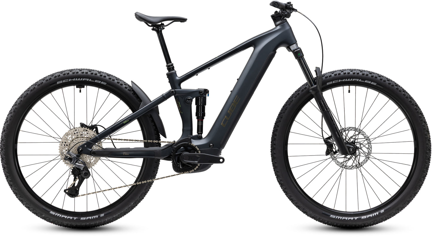 CUBE STEREO HYBRID ONE44 PRO 800 eMTB BIKE 2027 COAL 'N' BLACK