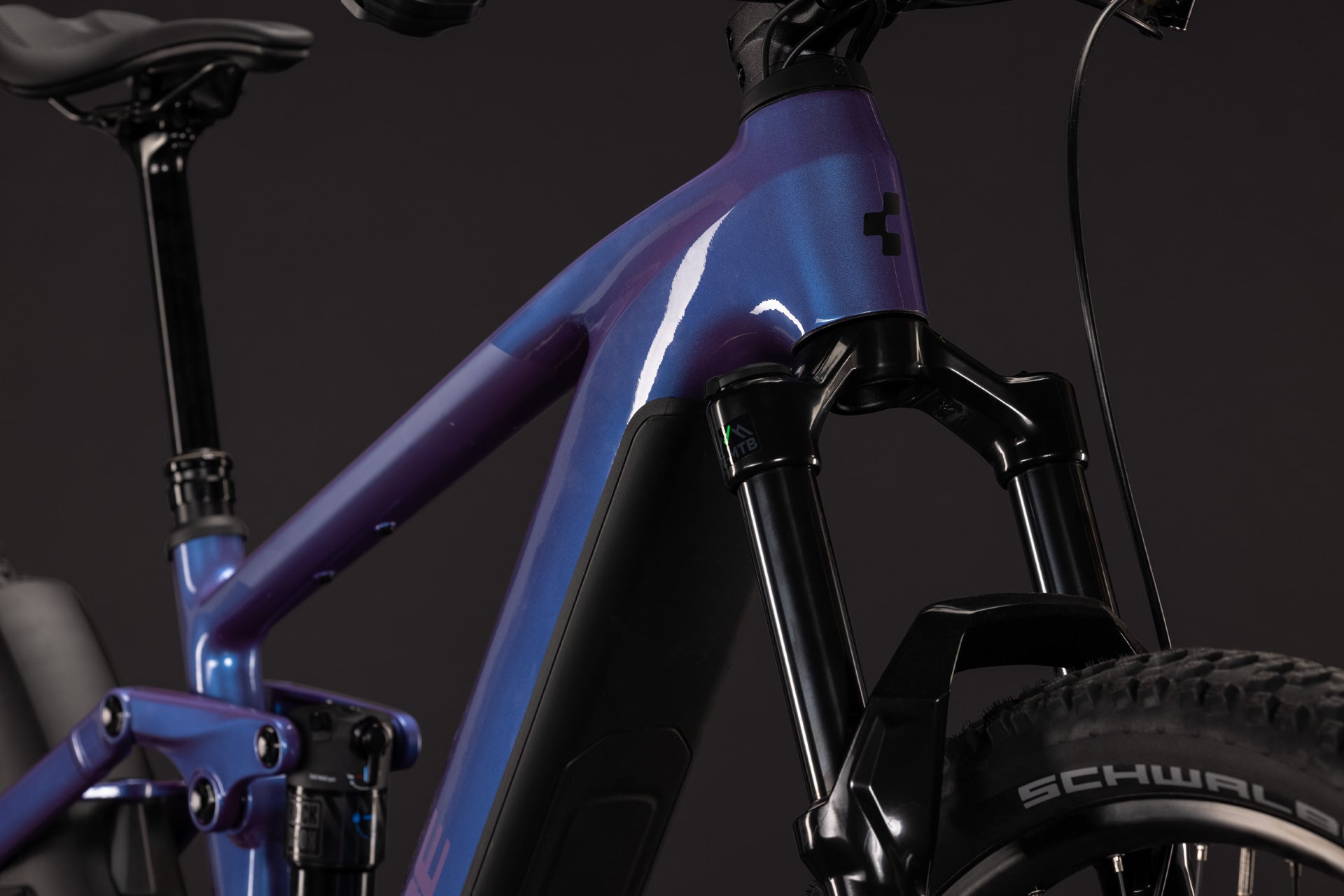 CUBE STEREO HYBRID ONE44 PRO 800 eMTB BIKE 2027 BLUEIRIS 'N' PURPLE