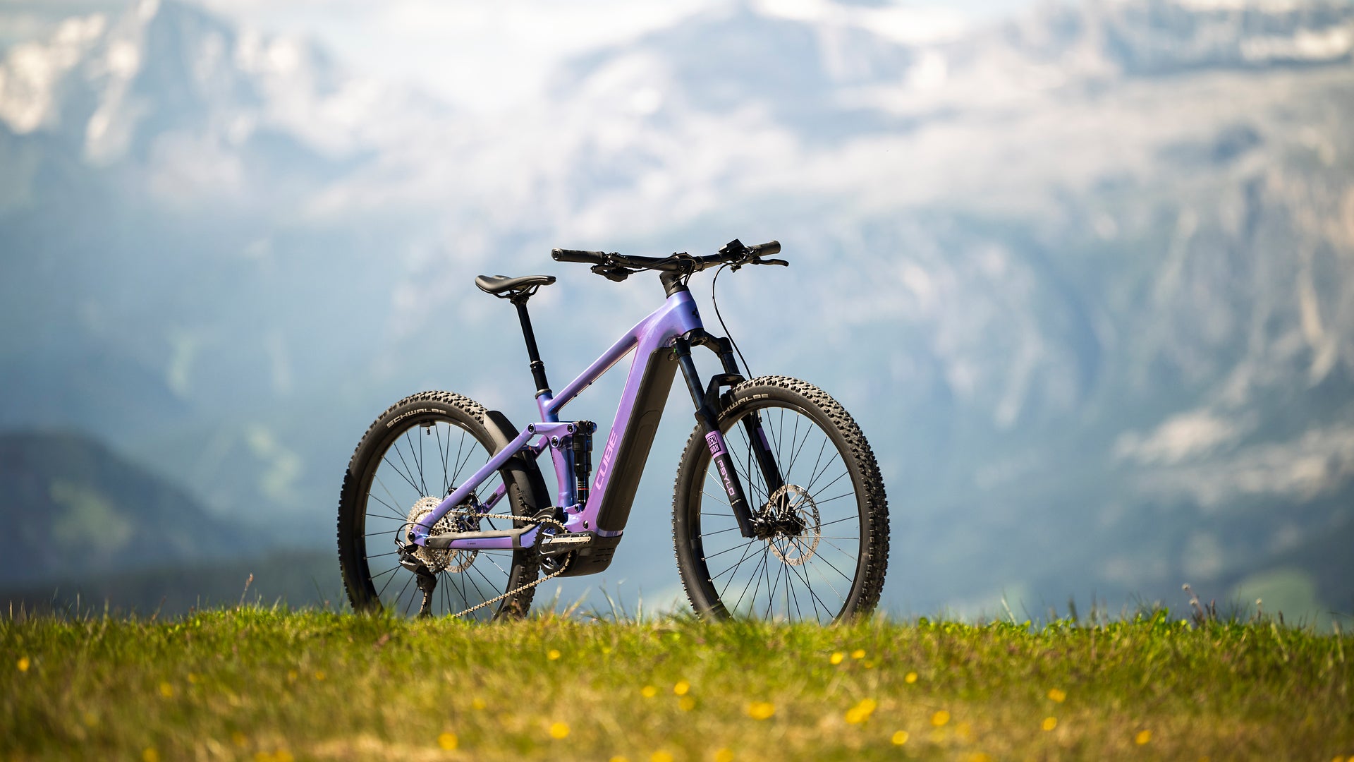 CUBE STEREO HYBRID ONE44 PRO 800 eMTB BIKE 2027 BLUEIRIS 'N' PURPLE