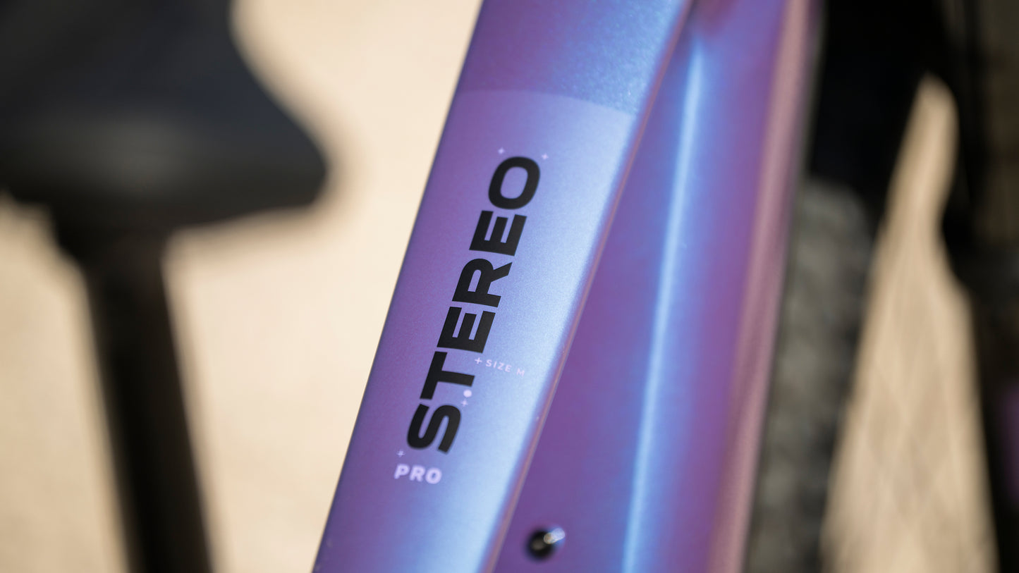 CUBE STEREO HYBRID ONE44 PRO 800 eMTB BIKE 2027 BLUEIRIS 'N' PURPLE