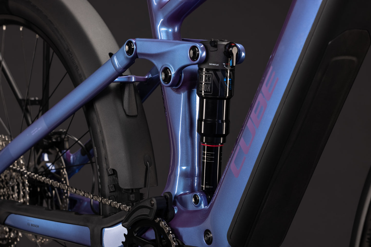 CUBE STEREO HYBRID ONE44 PRO 800 FE eMTB BIKE 2027 BLUEIRIS 'N' PURPLE