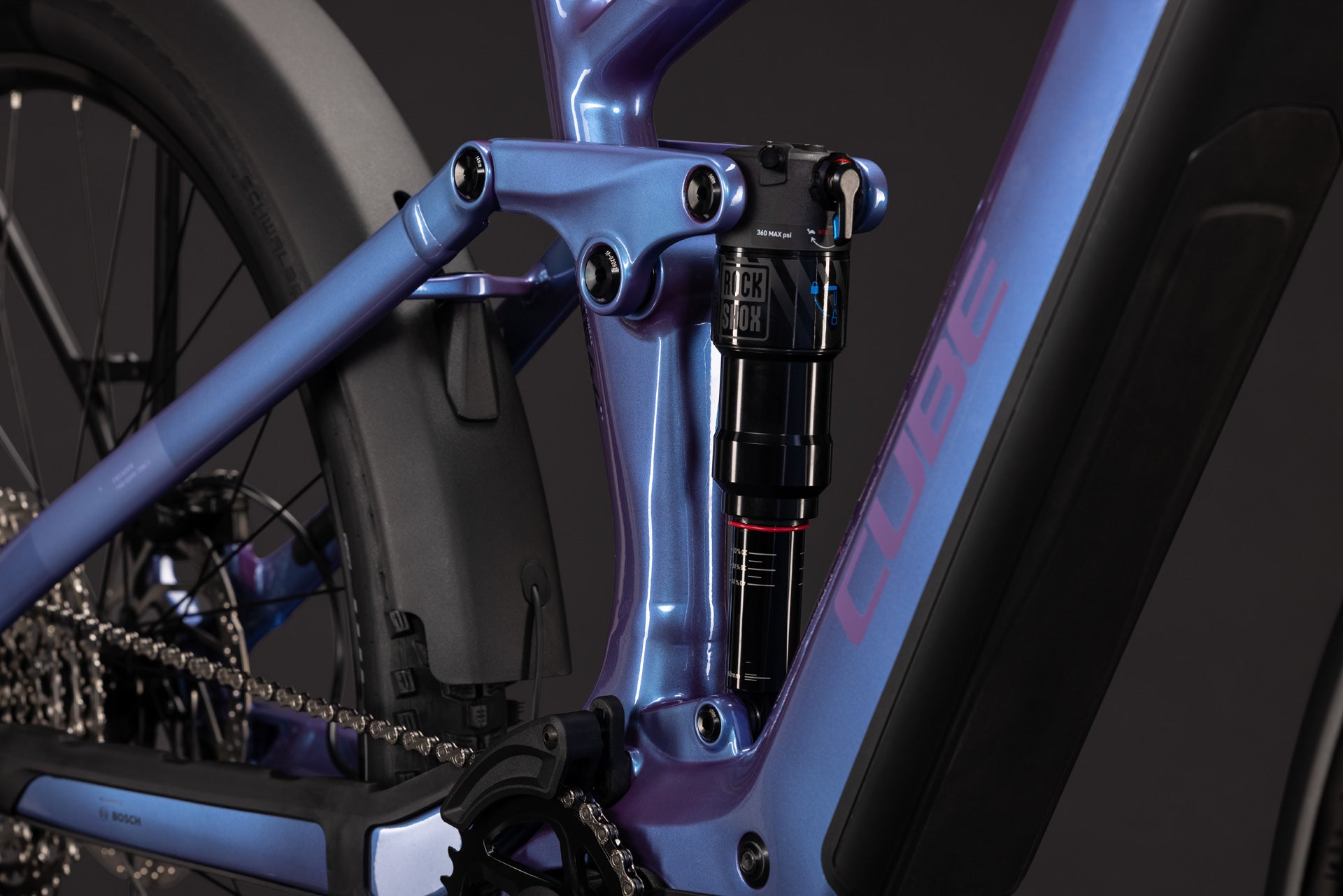 CUBE STEREO HYBRID ONE44 PRO 800 FE eMTB BIKE 2027 BLUEIRIS 'N' PURPLE
