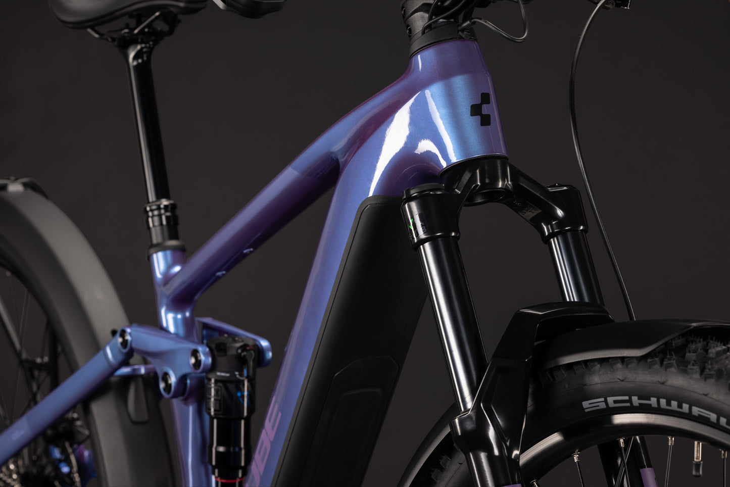 CUBE STEREO HYBRID ONE44 PRO 800 FE eMTB BIKE 2027 BLUEIRIS 'N' PURPLE