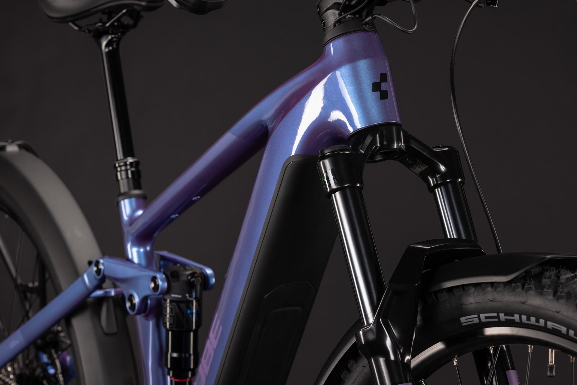 CUBE STEREO HYBRID ONE44 PRO 800 FE eMTB BIKE 2027 BLUEIRIS 'N' PURPLE