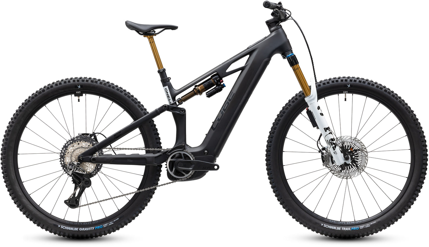CUBE STEREO HYBRID ONE44 HPC AT 800 FS eMTB BIKE 2027 CARBON 'N' WHITE