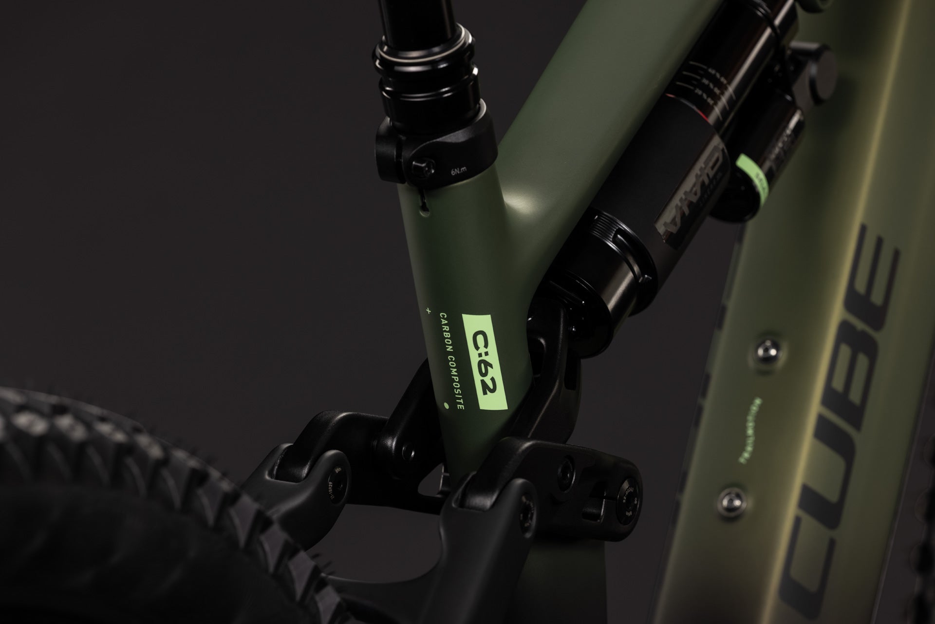 CUBE AMS HYBRID 177 C:62 TM 600X eMTB BIKE 2027 REEDGREEN 'N' GILLS