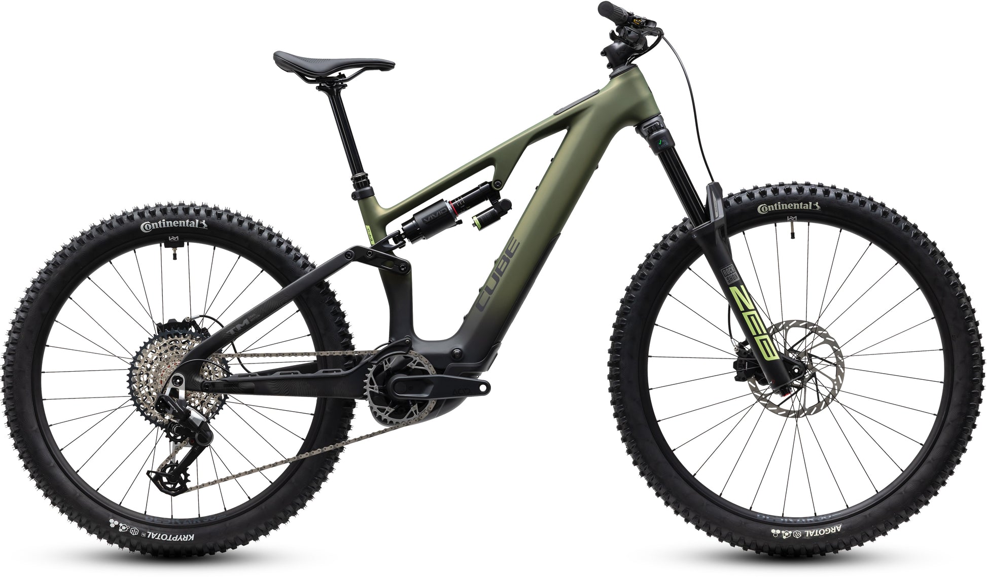 CUBE AMS HYBRID 177 C:62 TM 600X eMTB BIKE 2027 REEDGREEN 'N' GILLS