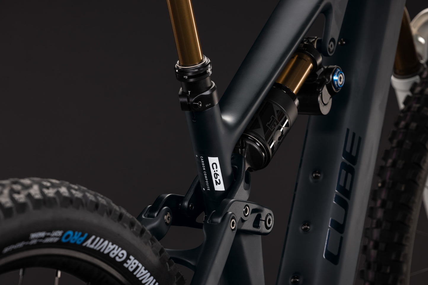CUBE AMS HYBRID 177 C:62 AT 600X eMTB BIKE 2027 CARBON 'N' WHITE
