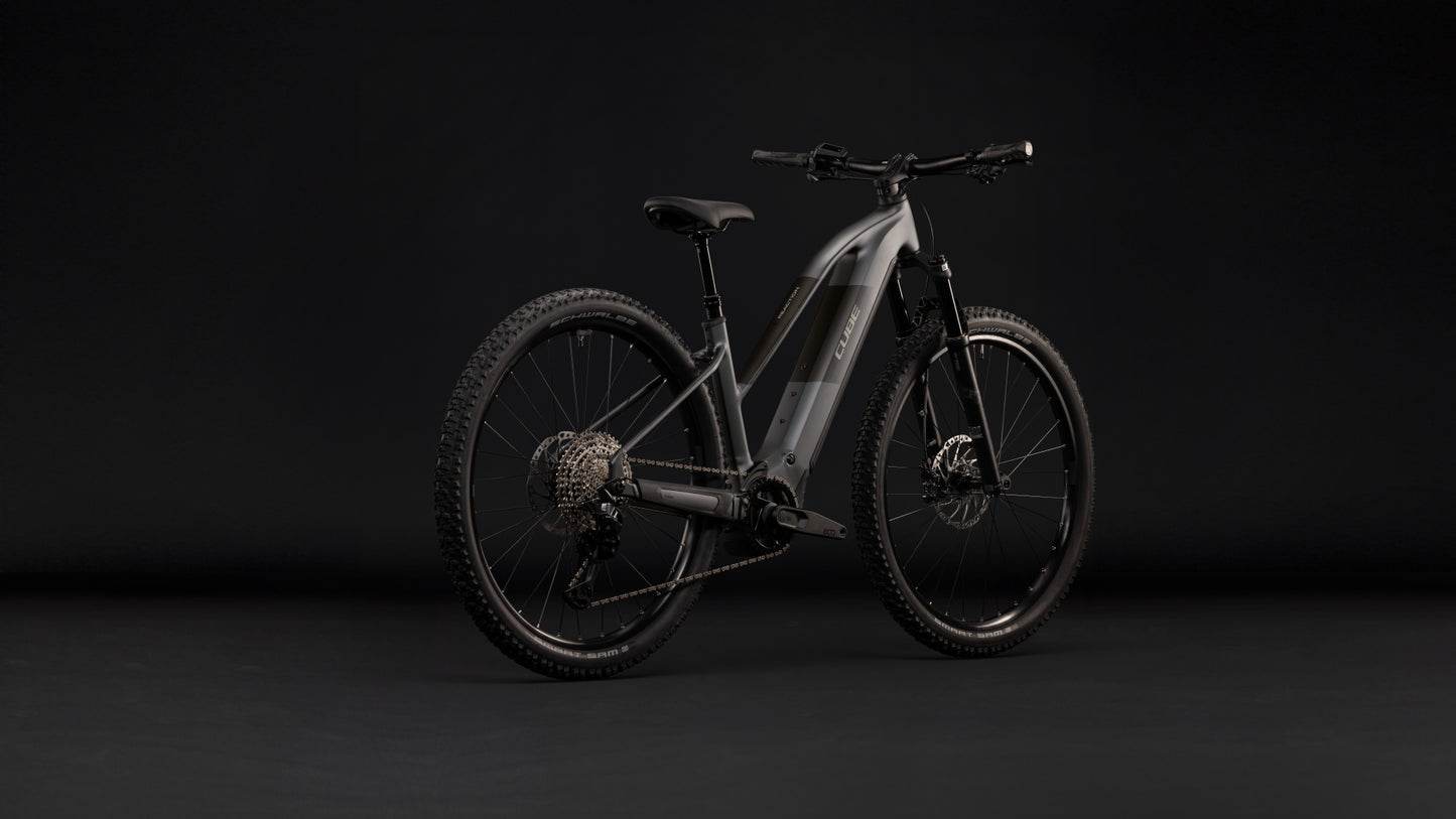 CUBE REACTION HYBRID RACE 800 eMTB BIKE 2027 SLABGREY 'N' CHROME (TRAPEZE)