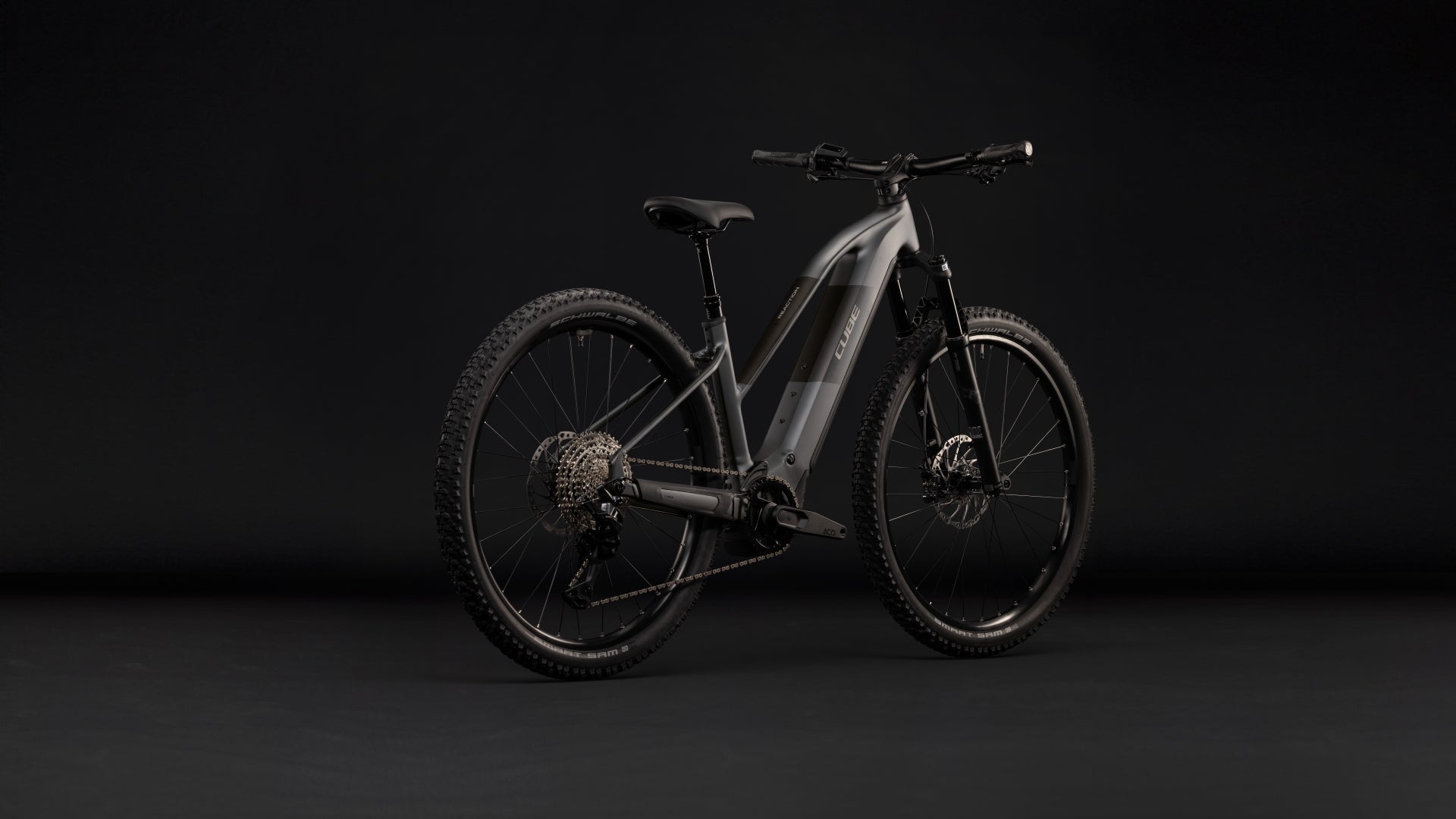 CUBE REACTION HYBRID RACE 800 eMTB BIKE 2027 SLABGREY 'N' CHROME (TRAPEZE)