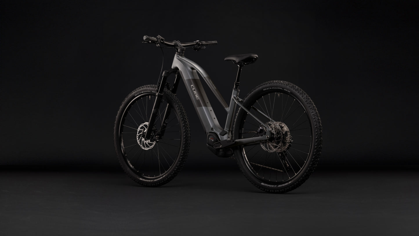 CUBE REACTION HYBRID RACE 800 eMTB BIKE 2027 SLABGREY 'N' CHROME (TRAPEZE)