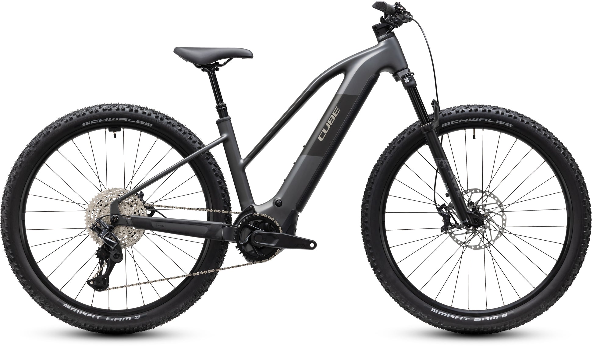 CUBE REACTION HYBRID RACE 800 eMTB BIKE 2027 SLABGREY 'N' CHROME (TRAPEZE)