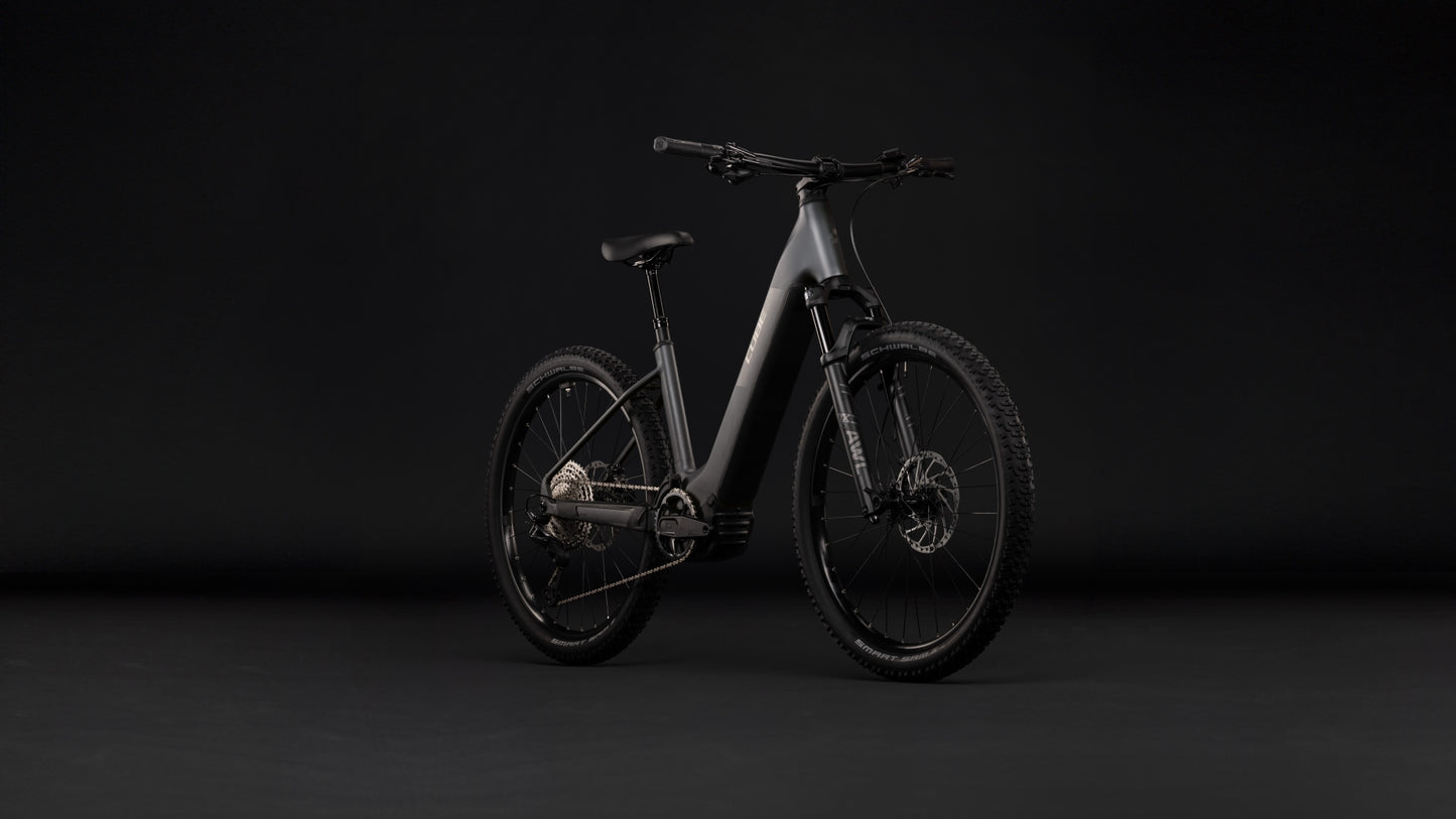 CUBE REACTION HYBRID RACE 800 eMTB BIKE 2027 SLABGREY 'N' CHROME (EASY ENTRY)