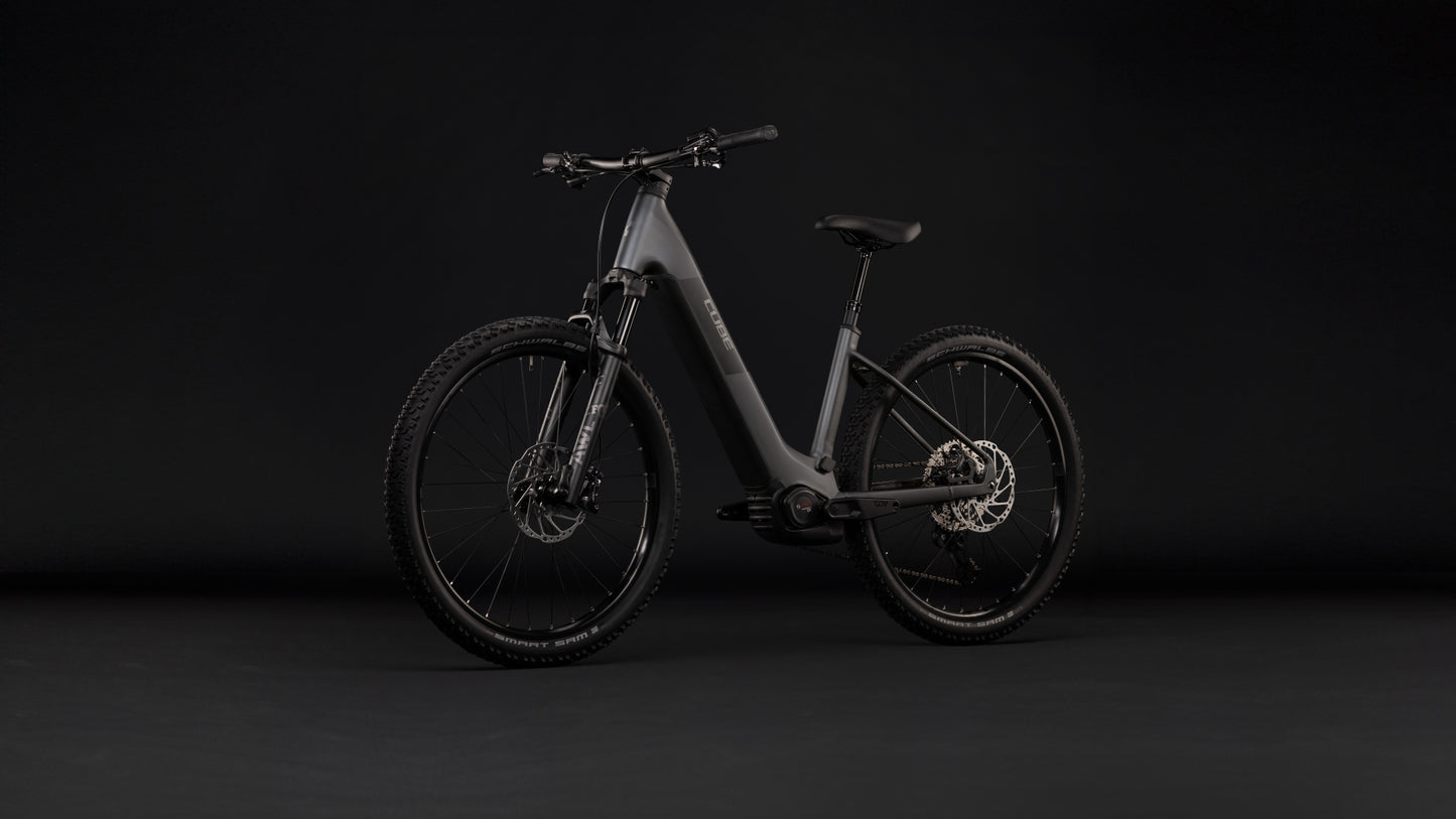 CUBE REACTION HYBRID RACE 800 eMTB BIKE 2027 SLABGREY 'N' CHROME (EASY ENTRY)