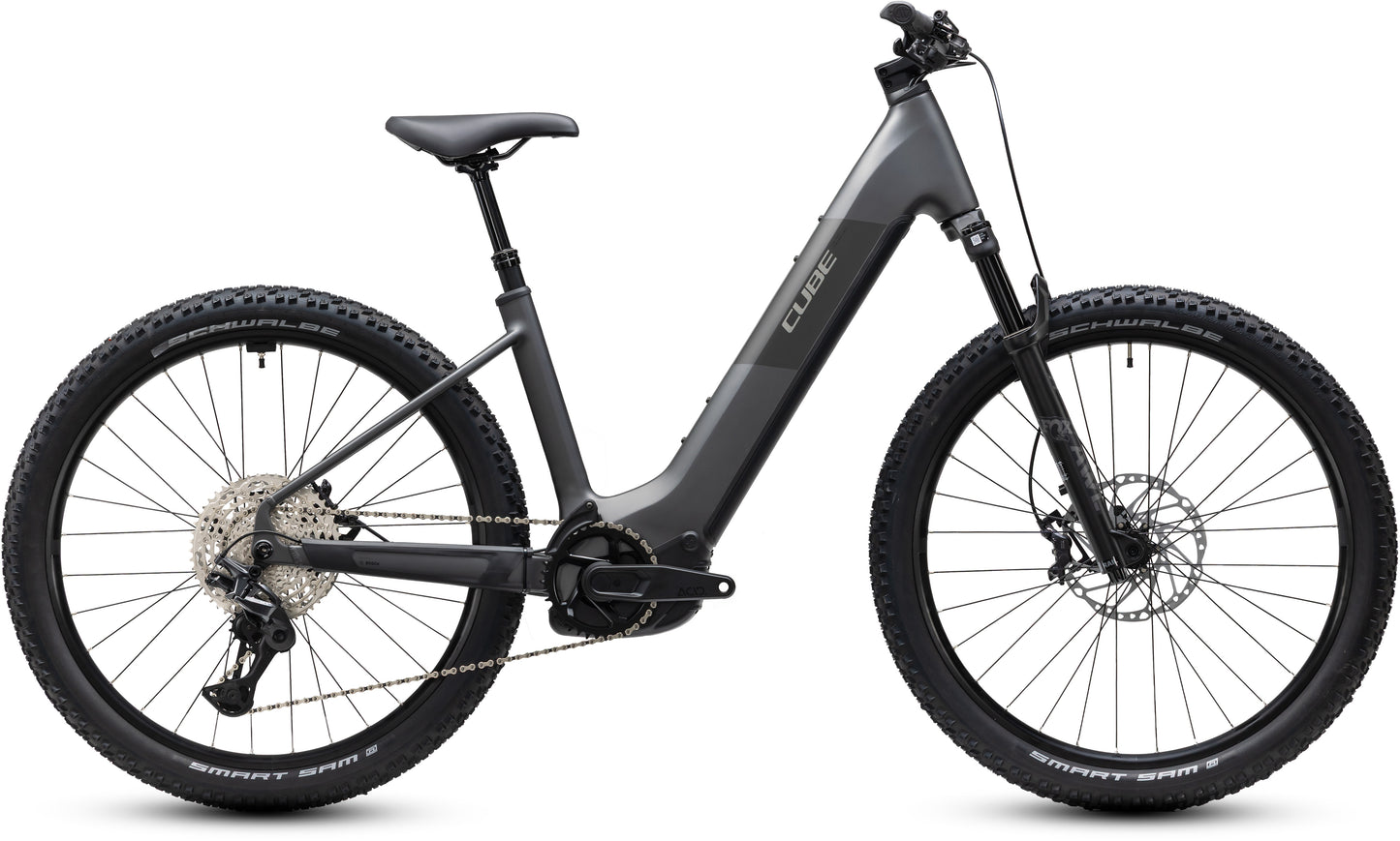 CUBE REACTION HYBRID RACE 800 eMTB BIKE 2027 SLABGREY 'N' CHROME (EASY ENTRY)