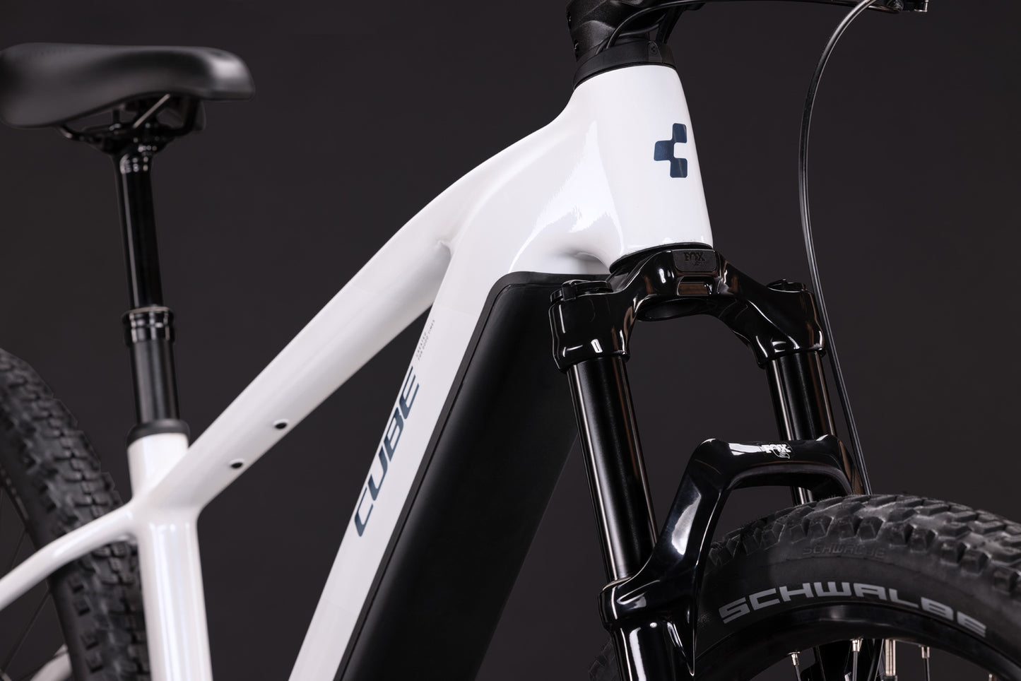 CUBE REACTION HYBRID RACE 800 eMTB BIKE 2027 SNOW 'N' BLACK