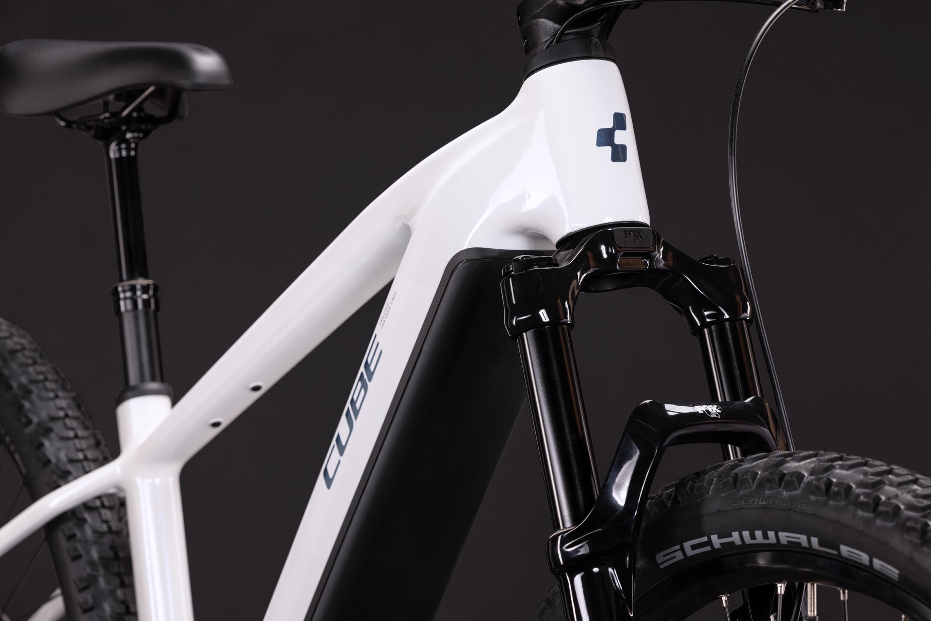 CUBE REACTION HYBRID RACE 800 eMTB BIKE 2027 SNOW 'N' BLACK