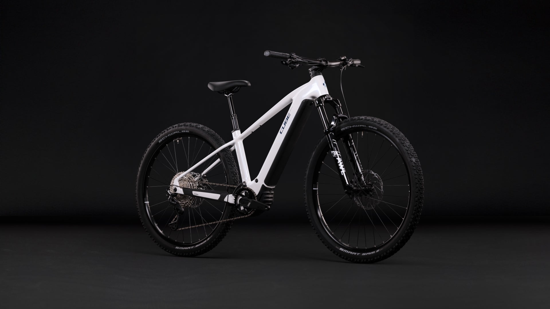 CUBE REACTION HYBRID RACE 800 eMTB BIKE 2027 SNOW 'N' BLACK