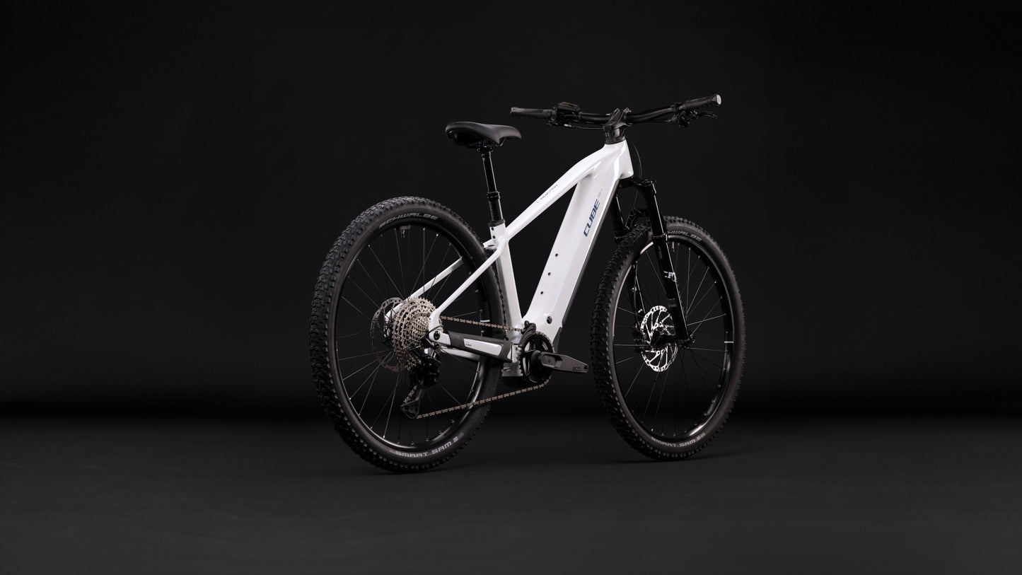 CUBE REACTION HYBRID RACE 800 eMTB BIKE 2027 SNOW 'N' BLACK