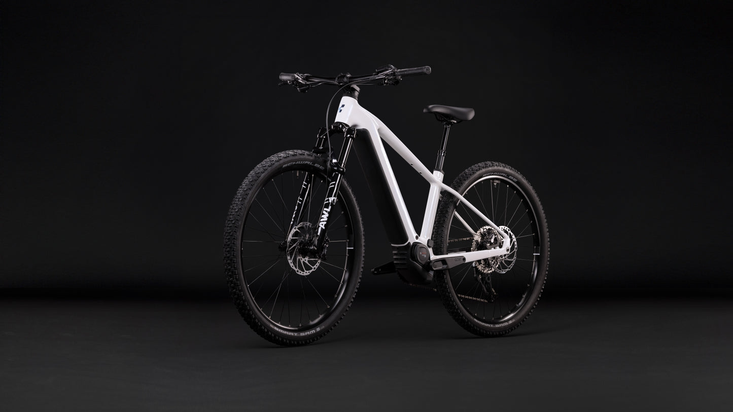 CUBE REACTION HYBRID RACE 800 eMTB BIKE 2027 SNOW 'N' BLACK