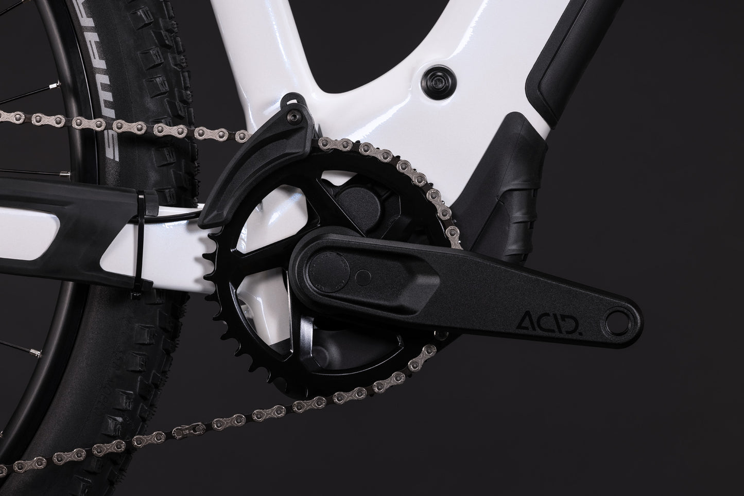 CUBE REACTION HYBRID RACE 800 eMTB BIKE 2027 SNOW 'N' BLACK (TRAPEZE)
