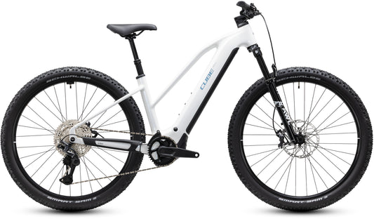 CUBE REACTION HYBRID RACE 800 eMTB BIKE 2027 SNOW 'N' BLACK (TRAPEZE)