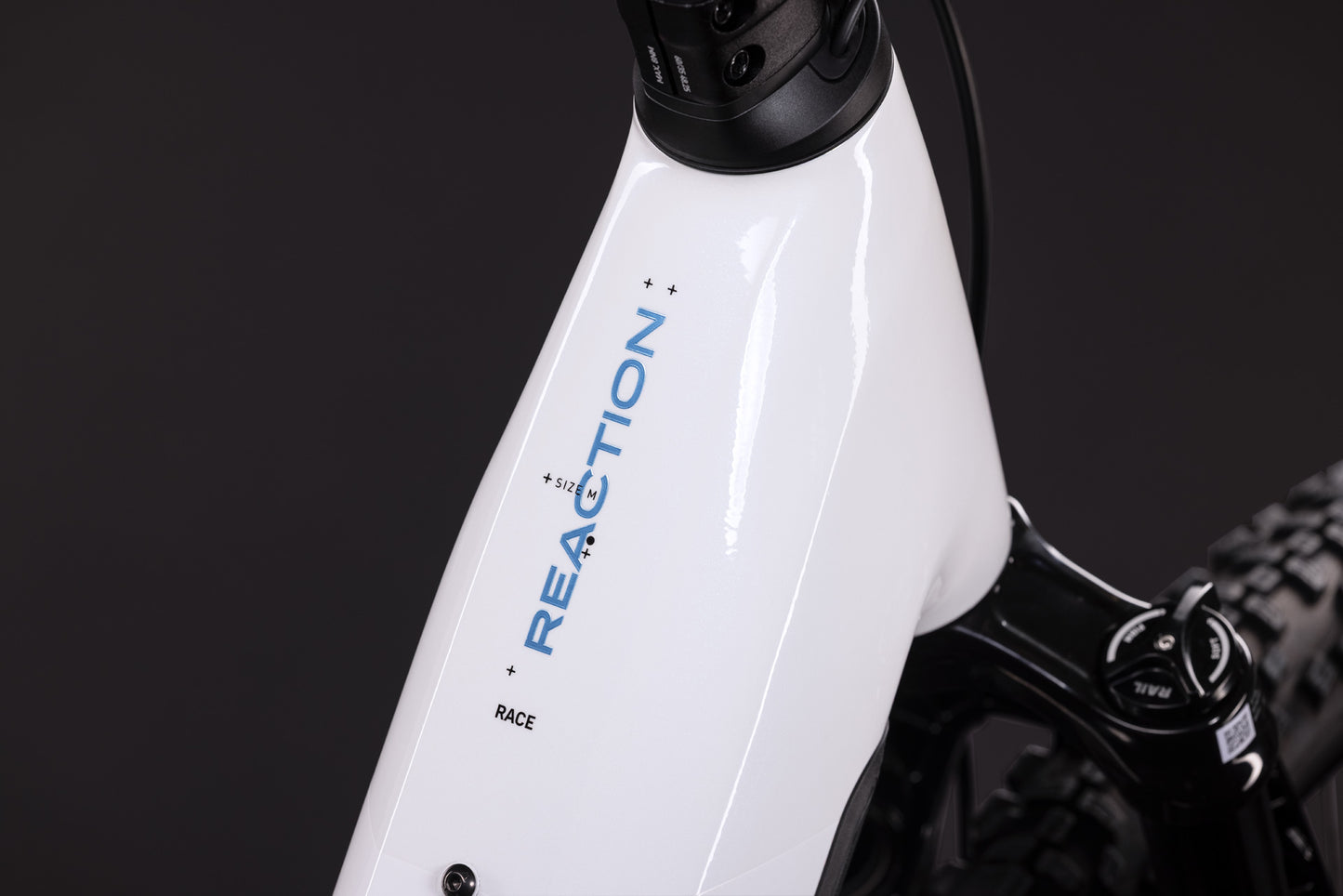 CUBE REACTION HYBRID RACE 800 eMTB BIKE 2027 SNOW 'N' BLACK (EASY ENTRY)