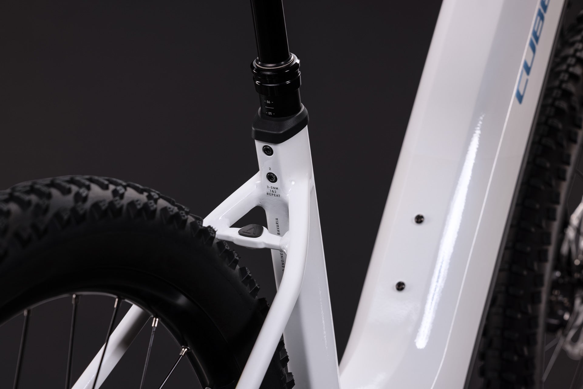 CUBE REACTION HYBRID RACE 800 eMTB BIKE 2027 SNOW 'N' BLACK (EASY ENTRY)