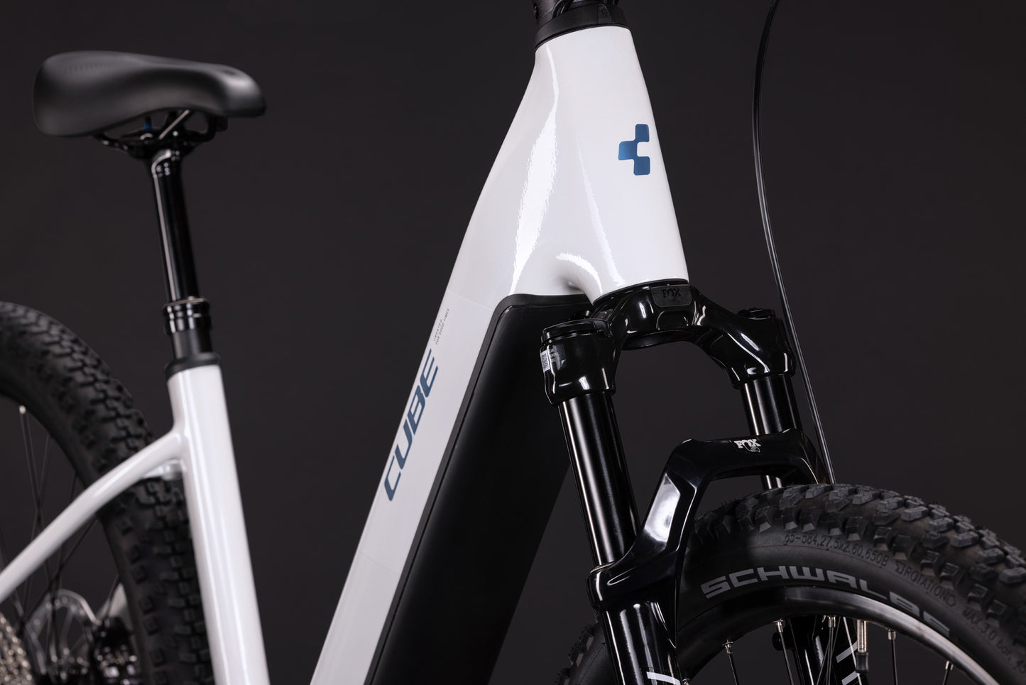 CUBE REACTION HYBRID RACE 800 eMTB BIKE 2027 SNOW 'N' BLACK (EASY ENTRY)