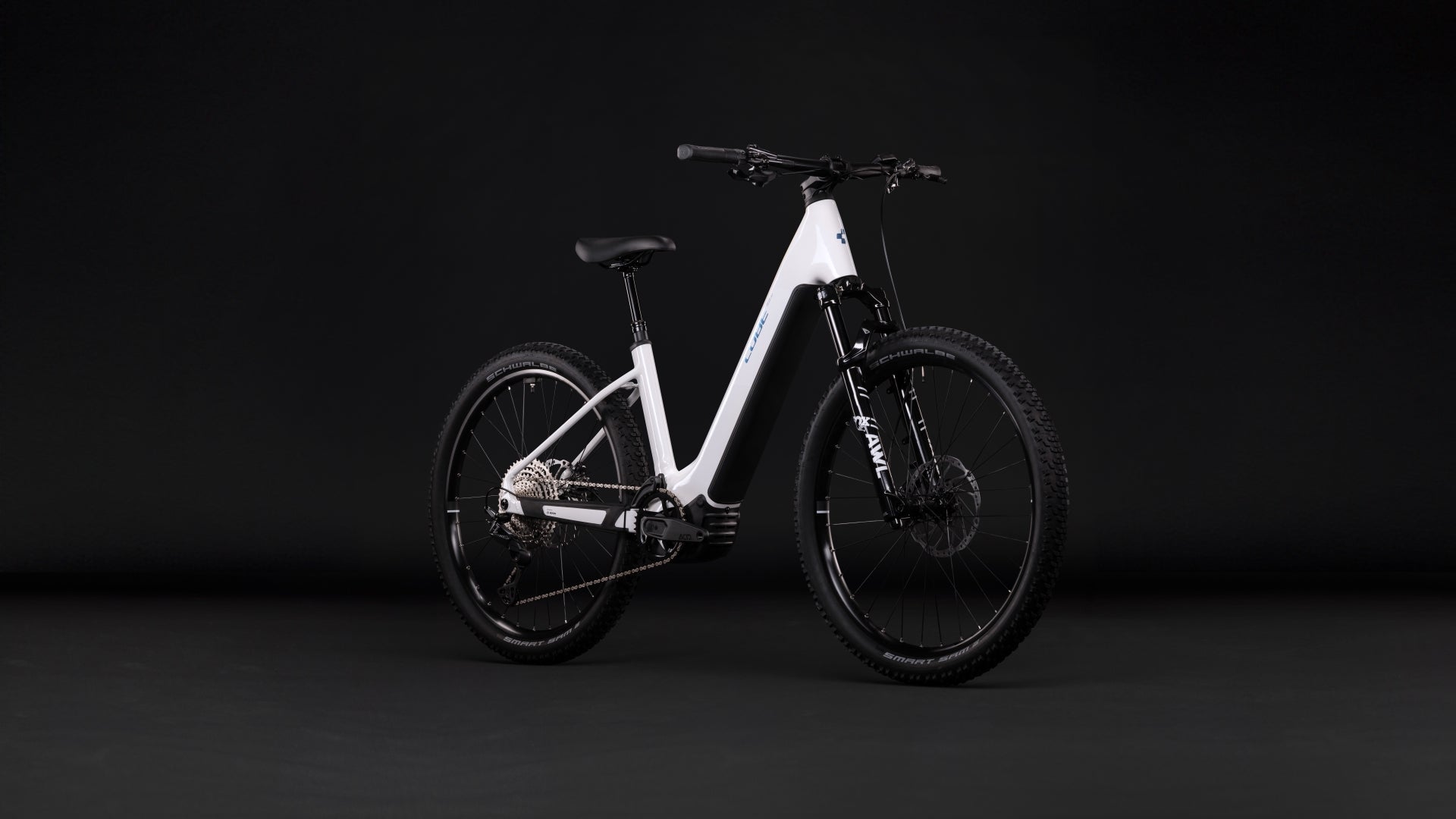 CUBE REACTION HYBRID RACE 800 eMTB BIKE 2027 SNOW 'N' BLACK (EASY ENTRY)