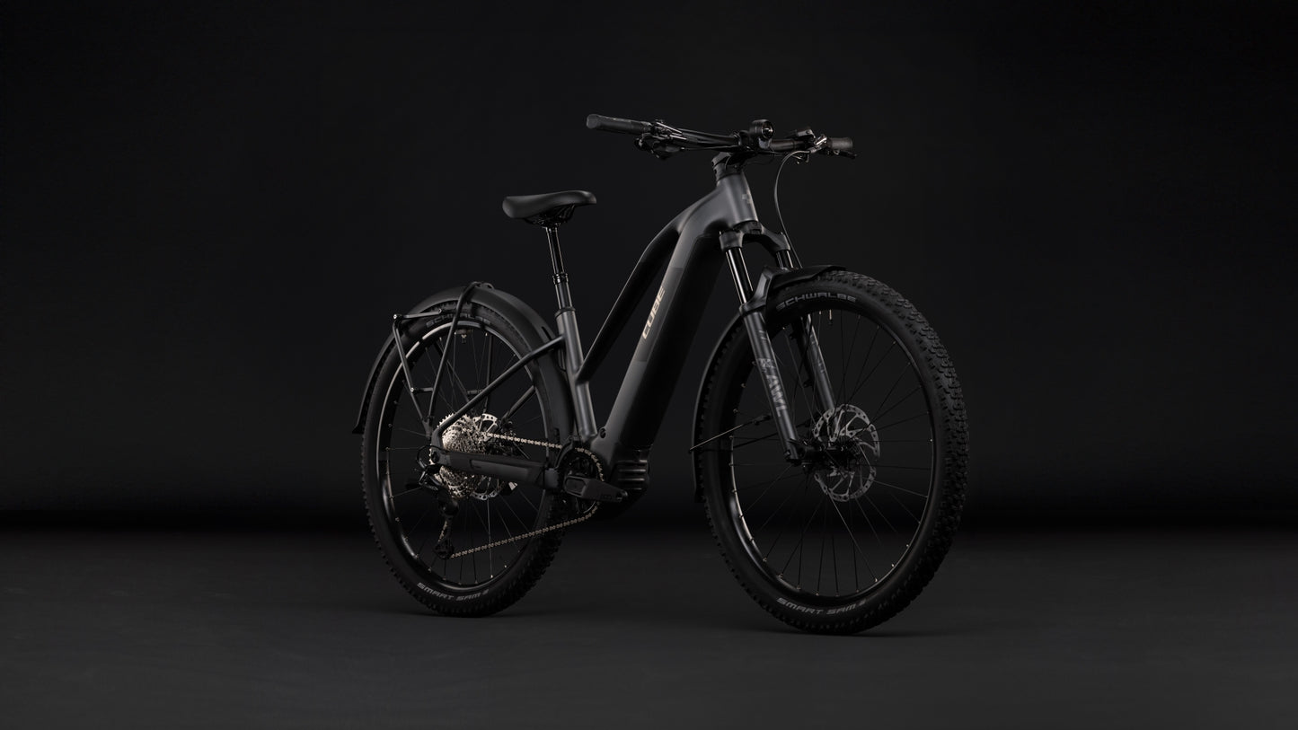 CUBE REACTION HYBRID RACE 800 FE eMTB BIKE 2027 SLABGREY 'N' CHROME (TRAPEZE)