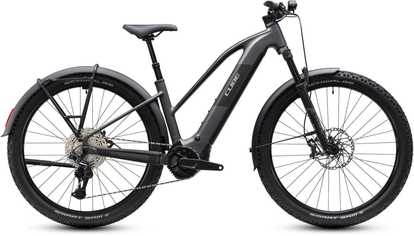 CUBE REACTION HYBRID RACE 800 FE eMTB BIKE 2027 SLABGREY 'N' CHROME (TRAPEZE)
