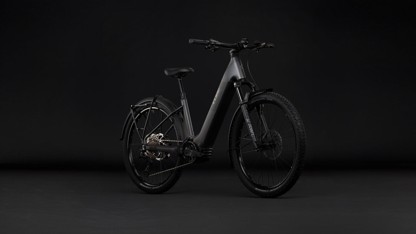 CUBE REACTION HYBRID RACE FE 800 eMTB BIKE 2027 SLABGREY 'N' CHROME (EASY ENTRY)