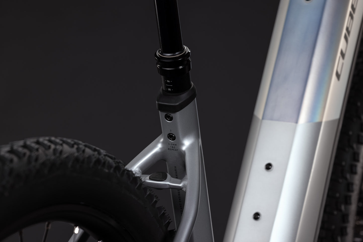 CUBE REACTION HYBRID SLX 800 HARDTAIL eMTB BIKE 2027 PLATINUM 'N' REFLEX (EASY ENTRY)