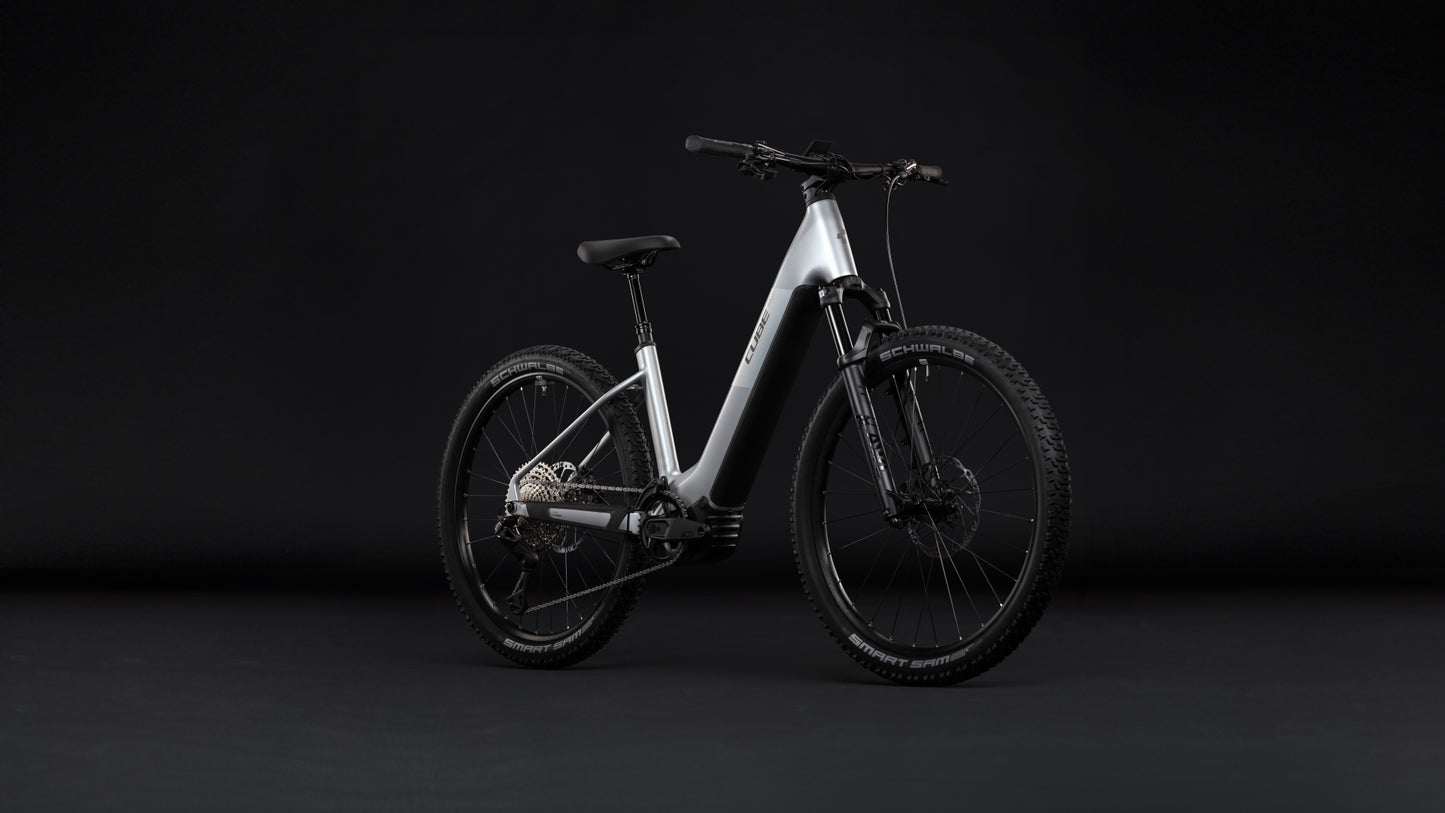 CUBE REACTION HYBRID SLX 800 HARDTAIL eMTB BIKE 2027 PLATINUM 'N' REFLEX (EASY ENTRY)