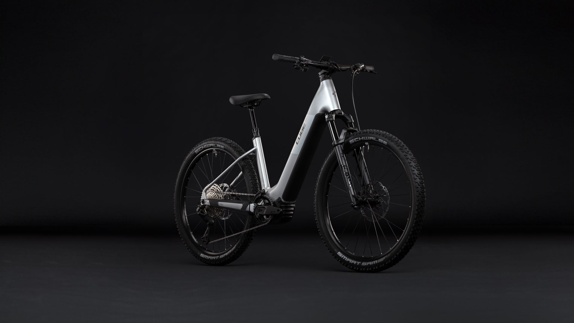 CUBE REACTION HYBRID SLX 800 HARDTAIL eMTB BIKE 2027 PLATINUM 'N' REFLEX (EASY ENTRY)