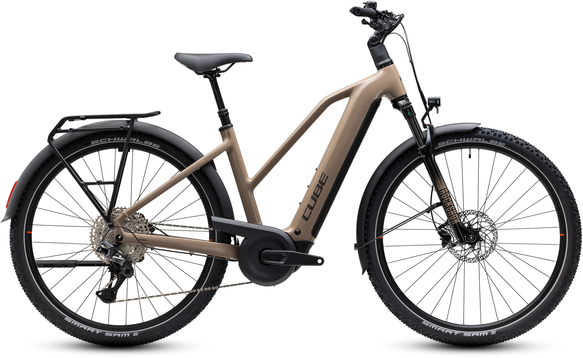 CUBE NURIDE HYBRID PRO 800 HYBRID eBIKE 2027 CAPPUCCINO 'N' BLACK (TRAPEZE)