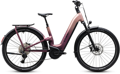 CUBE NURIDE HYBRID ONE11 HPC SLX 800 HYBRID eBIKE 2027 MAUVE 'N' BLACK (EASY ENTRY)