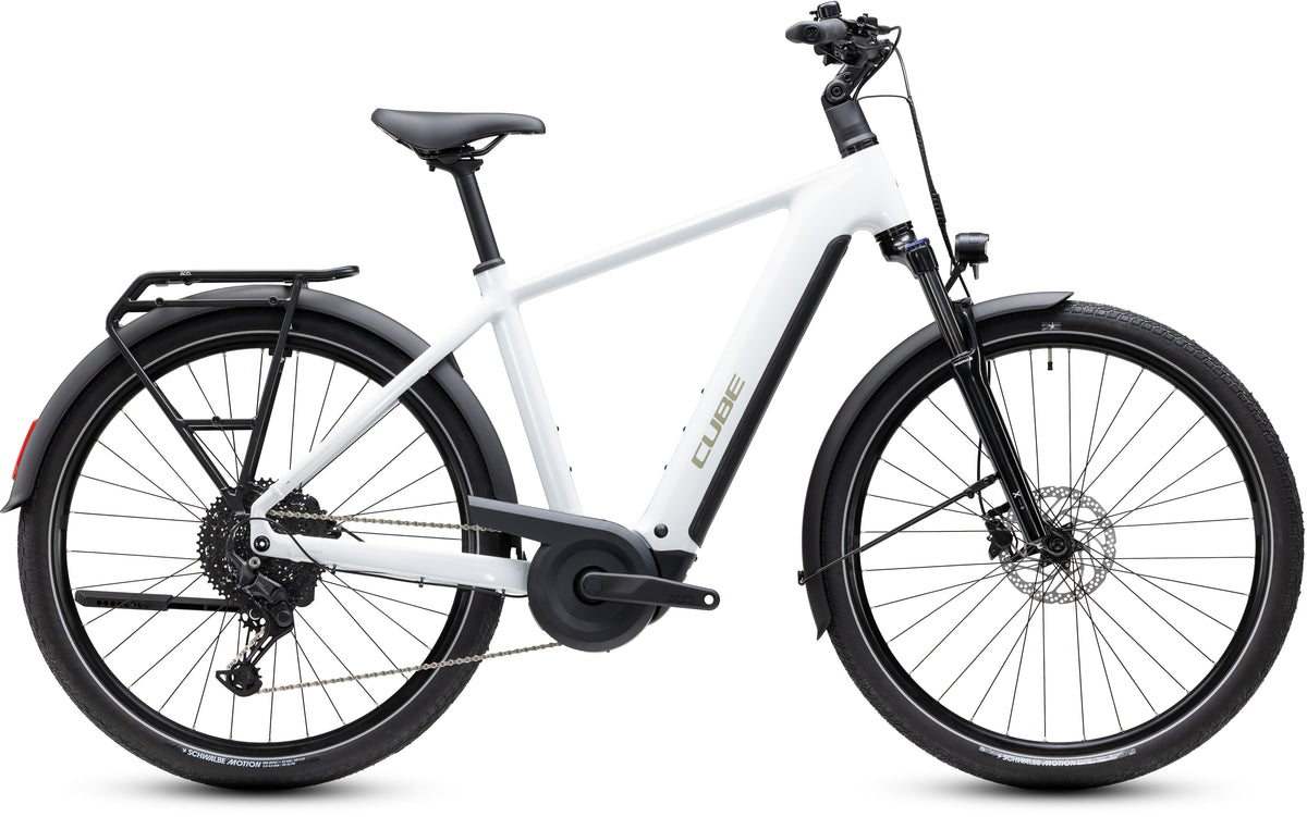CUBE TOURING HYBRID ONE 600 URBAN eBIKE 2027 METALLICWHITE 'N' CHROME