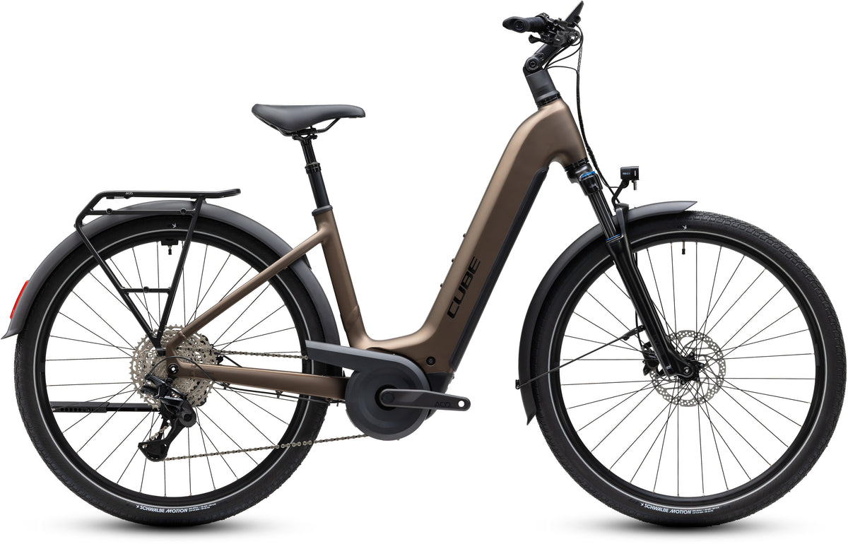 CUBE TOURING HYBRID PRO 800 URBAN eBIKE 2027 METALLICUMBRA 'N' BLACK (EASY ENTRY)