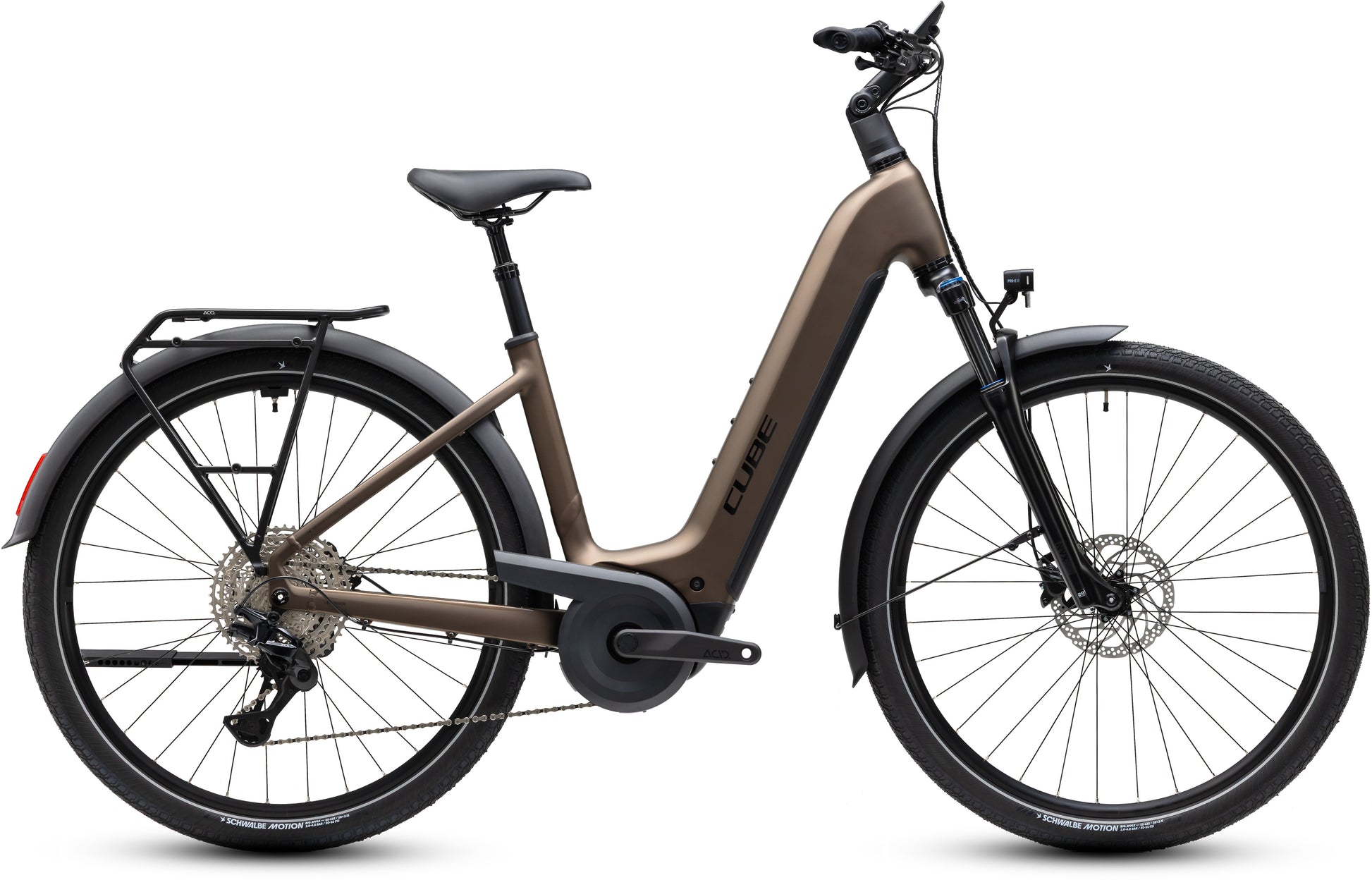 CUBE TOURING HYBRID PRO 800 URBAN eBIKE 2027 METALLICUMBRA 'N' BLACK (EASY ENTRY)
