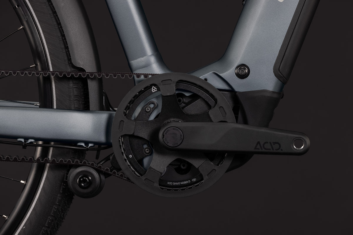 CUBE TOURING HYBRID DELUXE SLX 800 URBAN eBIKE 2027 SLABGREY 'N' CHROME (TRAPEZE)