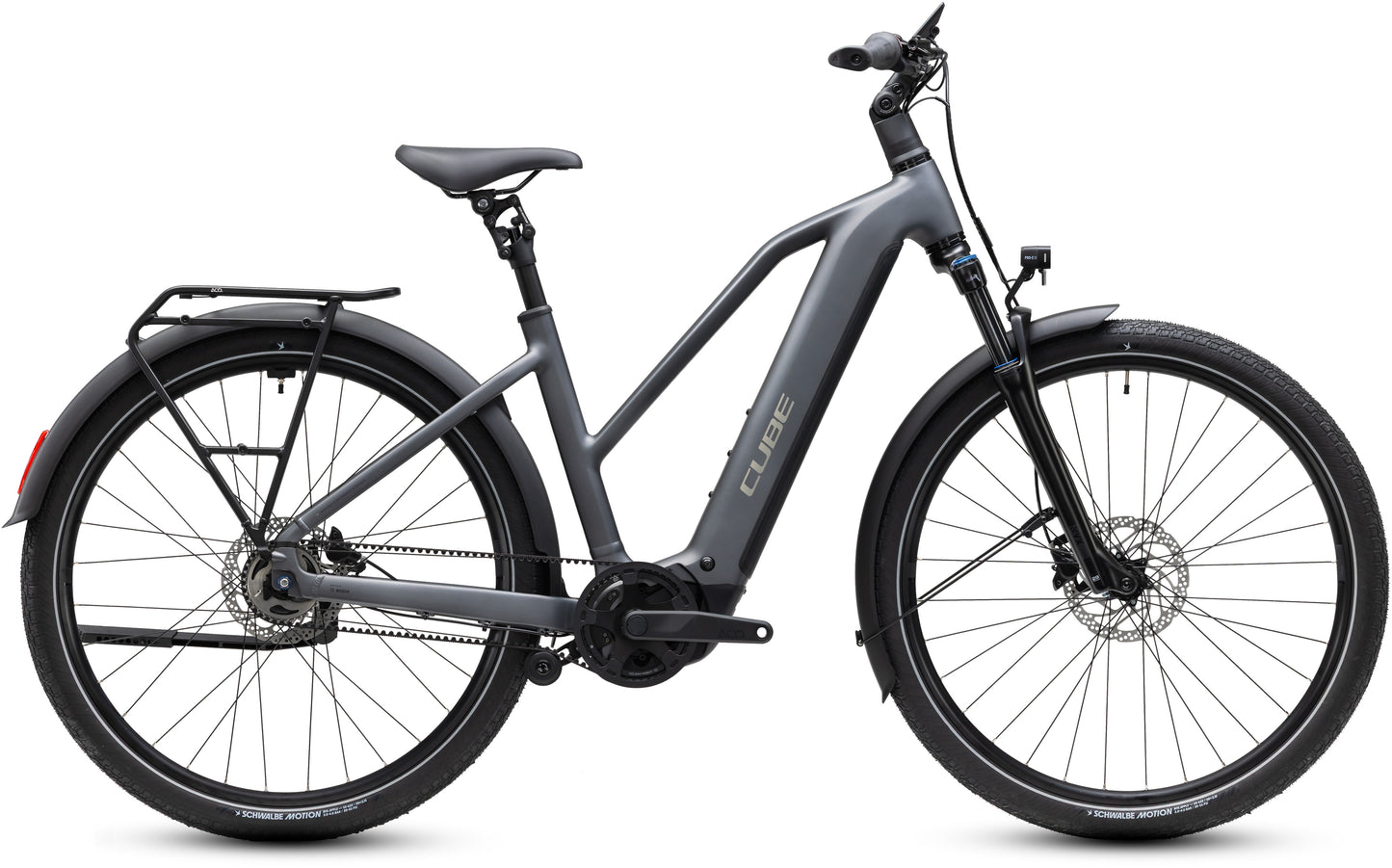 CUBE TOURING HYBRID DELUXE SLX 800 URBAN eBIKE 2027 SLABGREY 'N' CHROME (TRAPEZE)