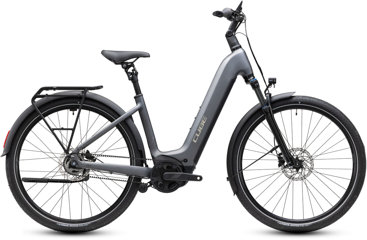 CUBE TOURING HYBRID DELUXE SLX 800 URBAN eBIKE 2027 SLABGREY 'N' CHROME (EASY ENTRY)