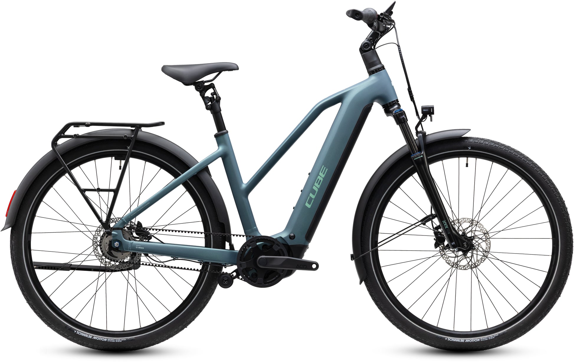 CUBE TOURING HYBRID DELUXE SLX 800 URBAN eBIKE 2027 GREENGRANIT 'N' GREEN (TRAPEZE)